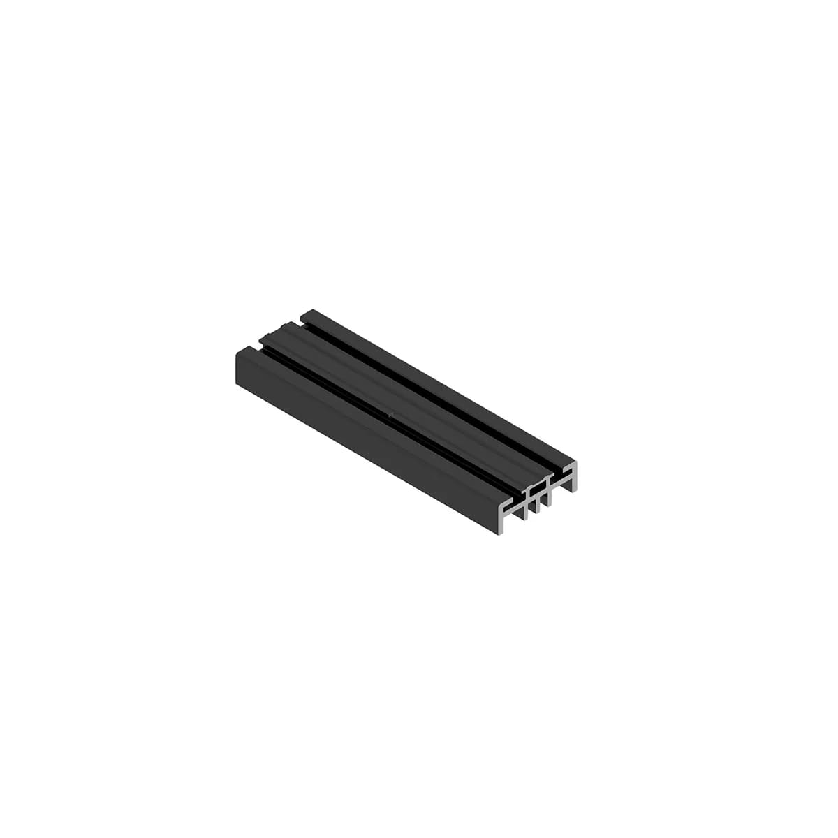 Stoßverbinder Einlegeschiene 30/35 schwarz